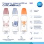 Пляшечка для годування Canpol babies Cute Animals стандартна 250 мл рожева рожев (11/841_pin)