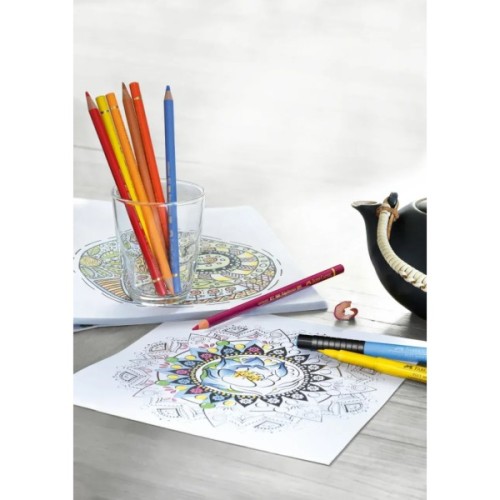 Олівці кольорові Faber-Castell POLYCHROMOS 48 кольорів з аксесуарами в дерев'яному пеналі, 110006 (31343)