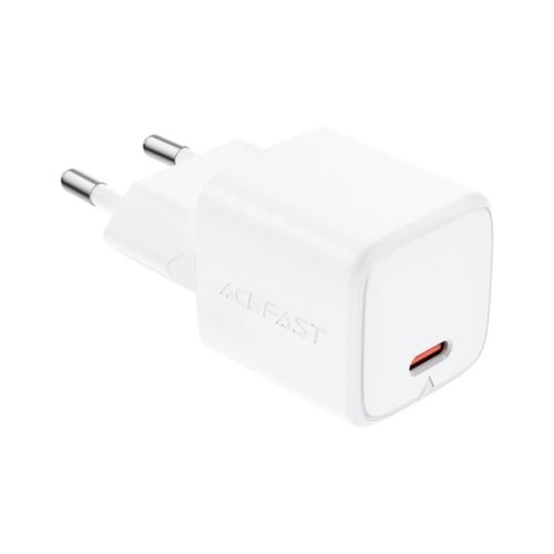 Зарядний пристрій Acefast A118 USB-C PD30W GaN white (6974316285366)