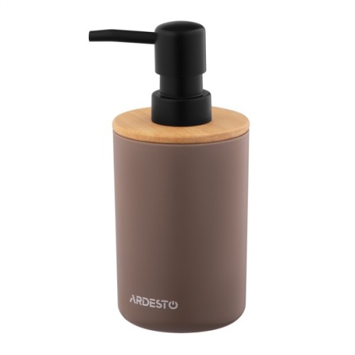 Набір для ванної кімнати Ardesto Minimalism 3 предмети Тауп 360 мл (ARHB3112CB)