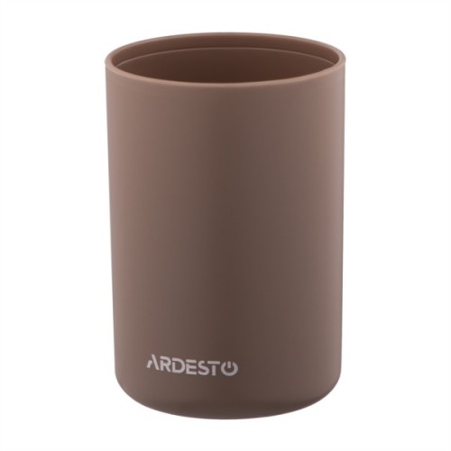 Набір для ванної кімнати Ardesto Minimalism 3 предмети Тауп 360 мл (ARHB3112CB)