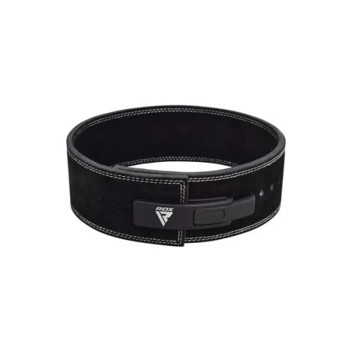 Атлетичний пояс RDX 4 Pro Liver Buckle шкіряний Black Plus M (WBL-4LB-M+)