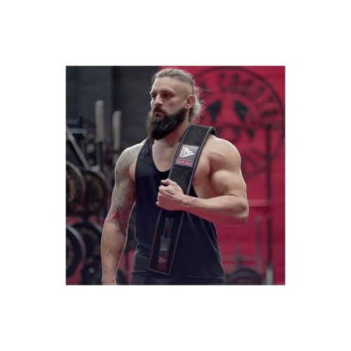 Атлетичний пояс RDX 4 Pro Liver Buckle шкіряний Black Plus M (WBL-4LB-M+)
