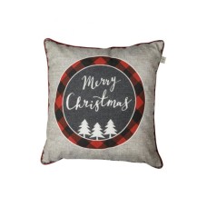 Наволочка Прованс декоративна Меry Cristmas сіра 45х45 (031692)