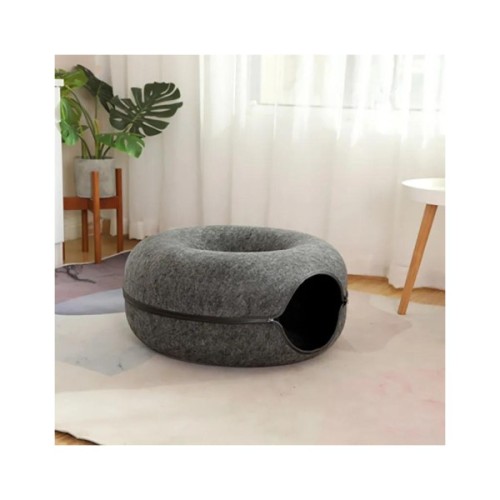 Лежак для тварин Me&Pet Інтерактивний тунель L Сірий (NMP05-02)