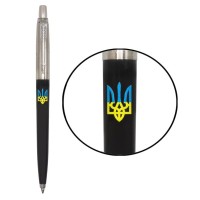 Ручка кулькова Parker JOTTER 17 Originals UKRAINE Black CT BP Тризуб син-жовтий (15632_T0016u)