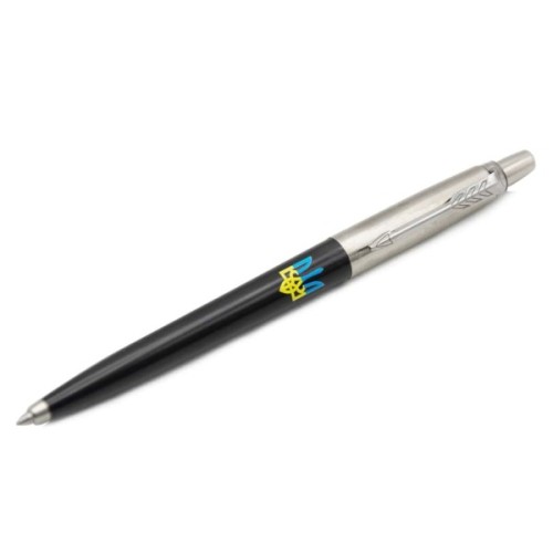 Ручка кулькова Parker JOTTER 17 Originals UKRAINE Black CT BP Тризуб син-жовтий (15632_T0016u)