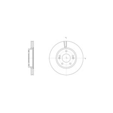 Гальмівний диск REMSA 61507.10