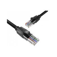 Патч-корд 0.5м, UTP cat 6 RJ-45 black Vention (IBEBD)