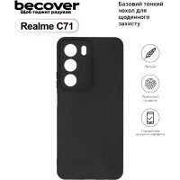 Чохол до мобільного телефона BeCover Silicone Realme C71 Black (713779)