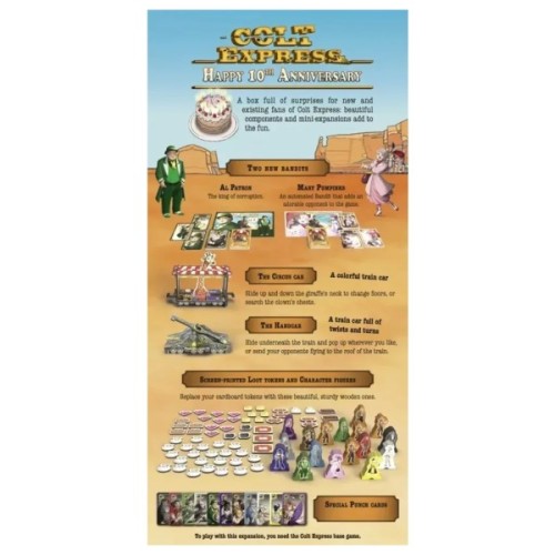 Настільна гра Lord of Boards Кольт Експрес: з 10-ю річницею (Colt Express: Happy 10th Anniversary) (укр.) (LOB2117UA_exp)