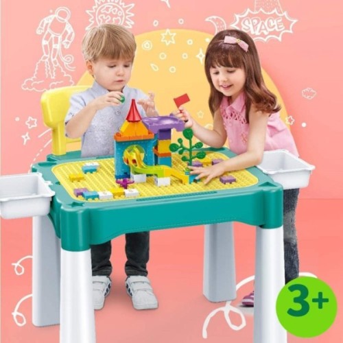 Дитячий стіл BanBao для навчання та конструювання (конструктор в комплекті) (ХК-9090)