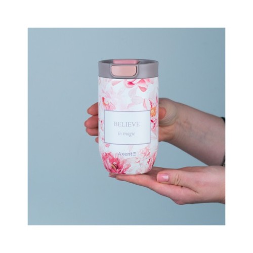 Термокружка Axent 350 мл Peony Dreams (8721-8-A-CC)