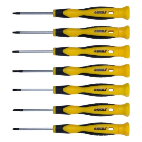 Набір викруток Sigma для точних робіт 7шт CrV (кейс) (4003211)