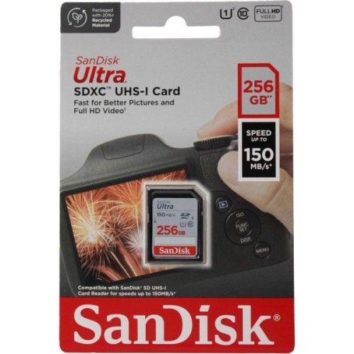 Карта пам'яті SanDisk 256GB SDXC class 10 UHS-I Ultra (SDSDUNC-256G-GN6IN)
