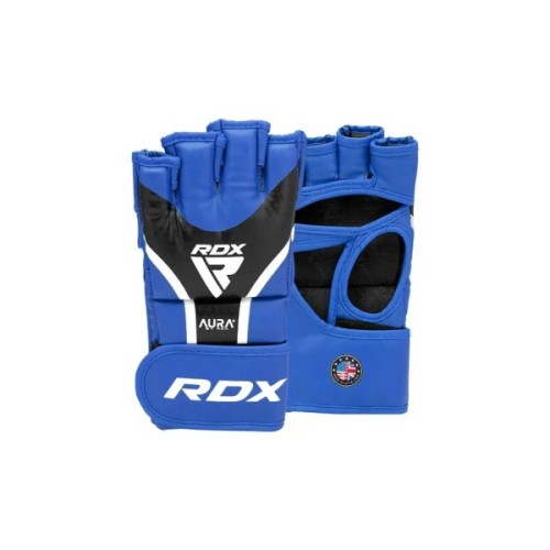 Рукавички для MMA RDX Aura Plus T-17 Blue/Black XL (GGR-T17UB-XL+)