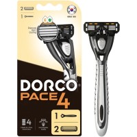 Бритва Dorco Pace4 для чоловіків з 2 картриджами 4 леза (8801038585741)