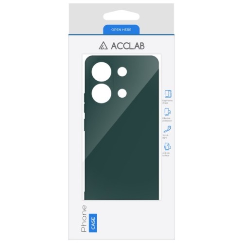 Чохол до мобільного телефона ACCLAB Silicone Case Xiaomi Redmi Note 13 4G Dark Green (1283126602801)
