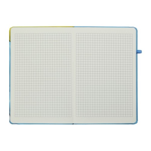 Книга записна ZiBi Yammi A5 в клітинку тверда обкладинка на гумці 80 аркушів, блакитна (ZB.115106)