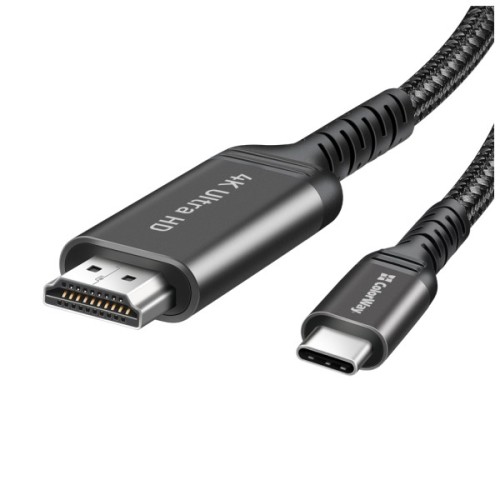 Кабель мультимедійний USB-C to HDMI M 2.0m 4K60Hz black ColorWay (CW-CBCHD077-BK)