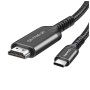 Кабель мультимедійний USB-C to HDMI M 2.0m 4K60Hz black ColorWay (CW-CBCHD077-BK)