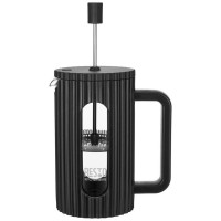 Френч-прес Resto Keid бамбук 600 мл чорний (90530)