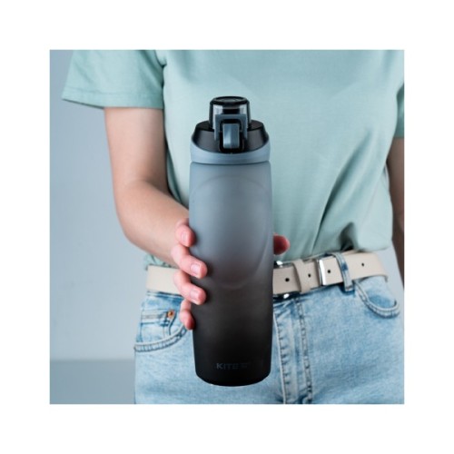 Поїльник-непроливайка Kite 760 мл, сіро-чорна (K24-1200-1)