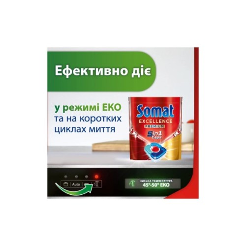 Таблетки для посудомийних машин Somat Excellence 5-в-1 20 шт. (9000101808384)