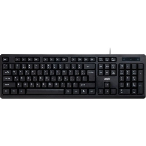 Клавіатура AOC KB100B USB UA Black (KB100B/97)