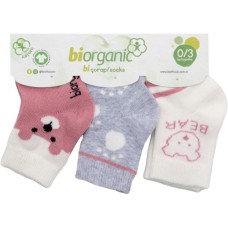Шкарпетки дитячі Bibaby з ведмедиками (68411-0-3-pink)