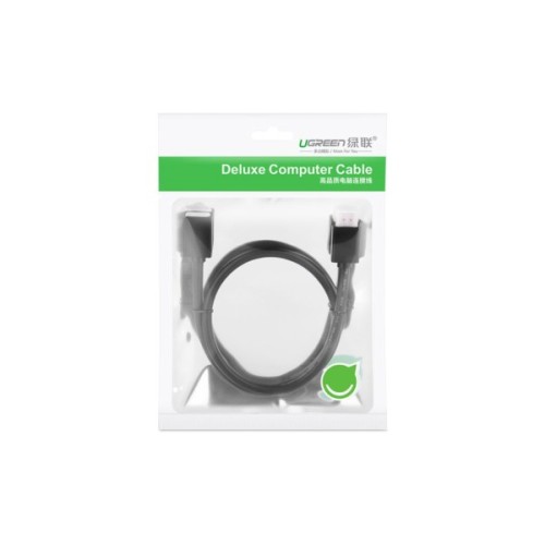 Кабель мультимедійний HDMI M to HDMI F 0.5m HD107 black Ugreen (10140)
