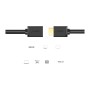 Кабель мультимедійний HDMI M to HDMI F 0.5m HD107 black Ugreen (10140)