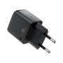 Зарядний пристрій Acefast 1xUSB-C + 1xUSB 25W GaN with digital display black (6974316284437)