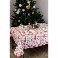 Скатертина Прованс Санта на білому 120х140 см (035781)