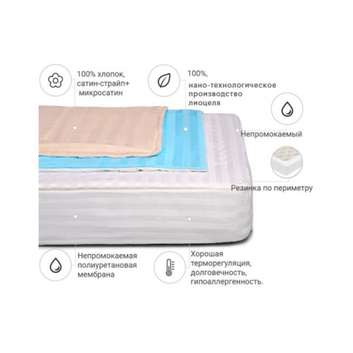 Наматрацник MirSon Valentino Тенсель (Modal) Waterproof 318 (2200000381828)