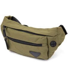 Сумка Vintage Бананка нейлон Зелена (20636)