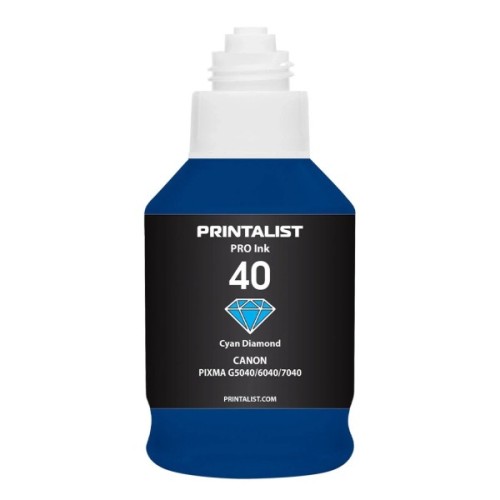 Чорнило Printalist Canon GI-40 для G5040/G6040 190г Cyan (PL40C)