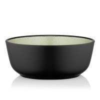 Салатник Ardesto Bolzano 720мл, кераміка, чорно-зелений, (AR2916BM)
