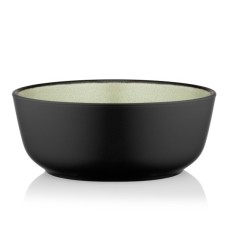 Салатник Ardesto Bolzano 720мл, кераміка, чорно-зелений, (AR2916BM)