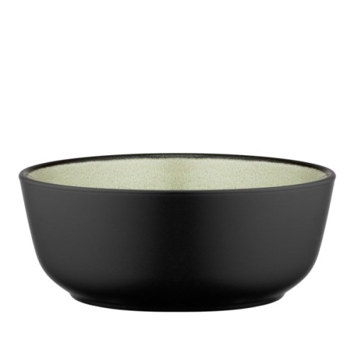 Салатник Ardesto Bolzano 720мл, кераміка, чорно-зелений, (AR2916BM)