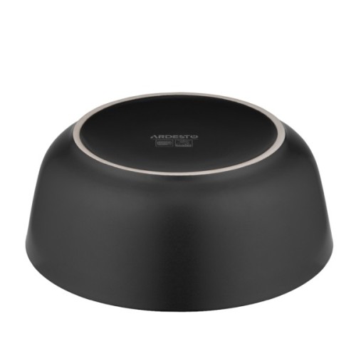 Салатник Ardesto Bolzano 720мл, кераміка, чорно-зелений, (AR2916BM)