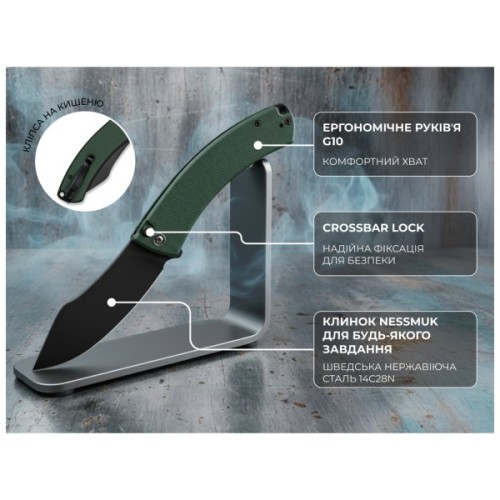 Ніж Civivi Outlaw Muk, Orange G10, Stonewash (C24079-2)
