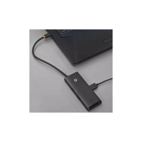 Концентратор Baseus USB-C 5-in-1 HDMI + 3xUSB 3.0 + PD black (WKQX040001)