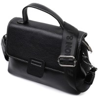 Сумка Vintage З натуральної шкіри Чорна (22291)