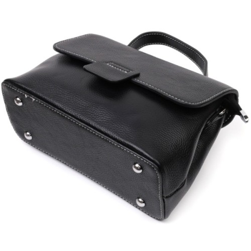 Сумка Vintage З натуральної шкіри Чорна (22291)