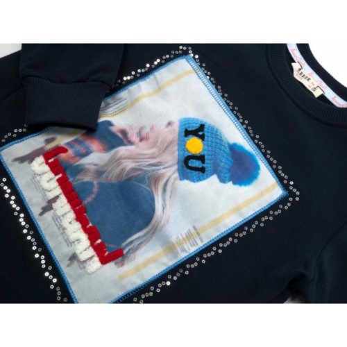 Кофта дитяча Breeze з дівчинкою (14449-134G-blue)