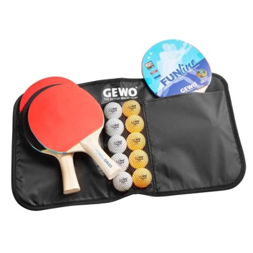 Комплект для настільного тенісу Gewo Fun Time 4 Bats 10 Balls (96980000) (931302)