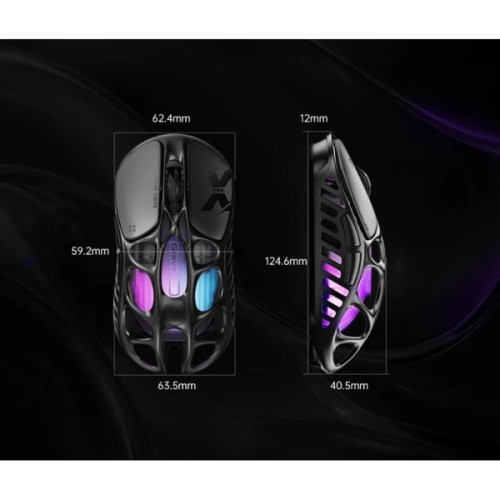 Мишка GravaStar Mercury X Pro 8K Wireless/Bluetooth/USB Black (GSXPRO_BLK)