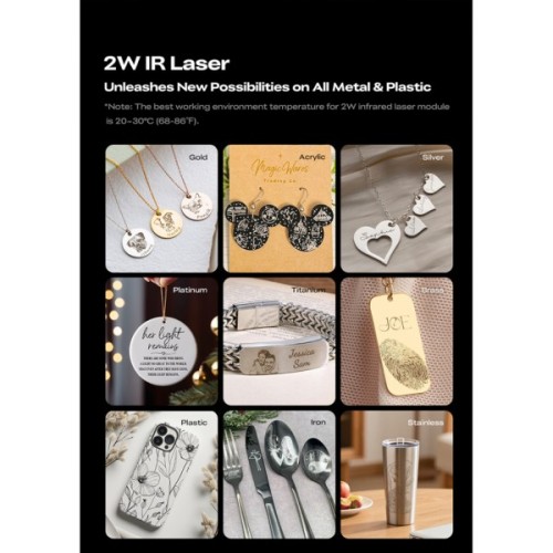 Запчастина для 3D-принтера Creality Infrared Laser, 2W, 10641nm, 0.03mm (A1 Pro) (4007010224)