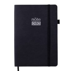 Книга записна Buromax Respect 96 аркушів А5 у клітинку чорний (BM.295108-01)